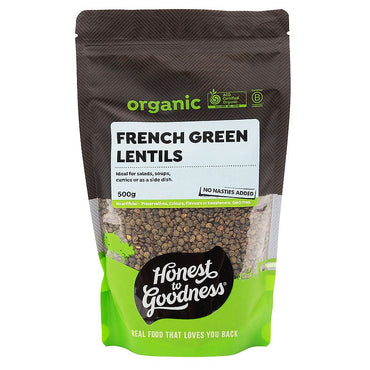 Honest to Goodness Organic French Style Green Lentils 500g